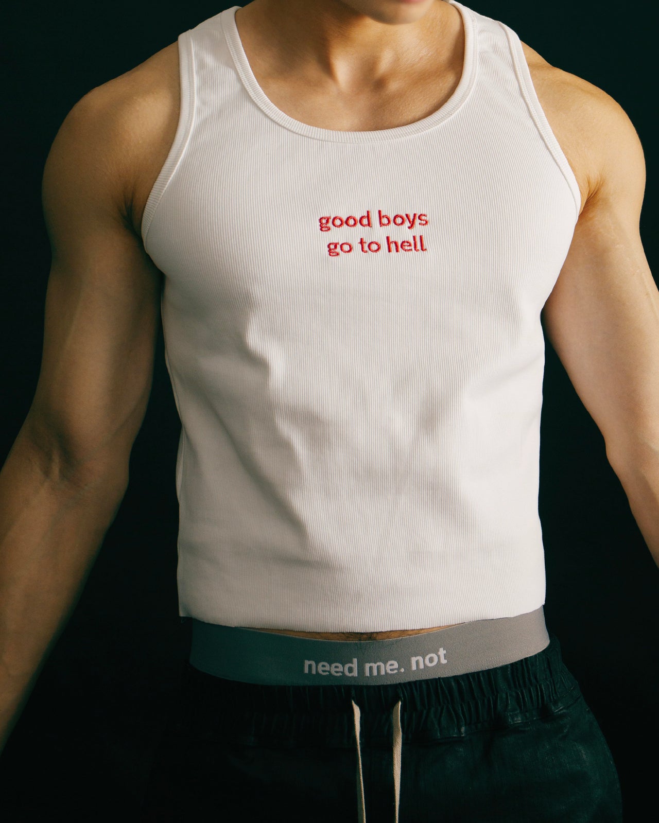 Blinding White Ribbed Tank