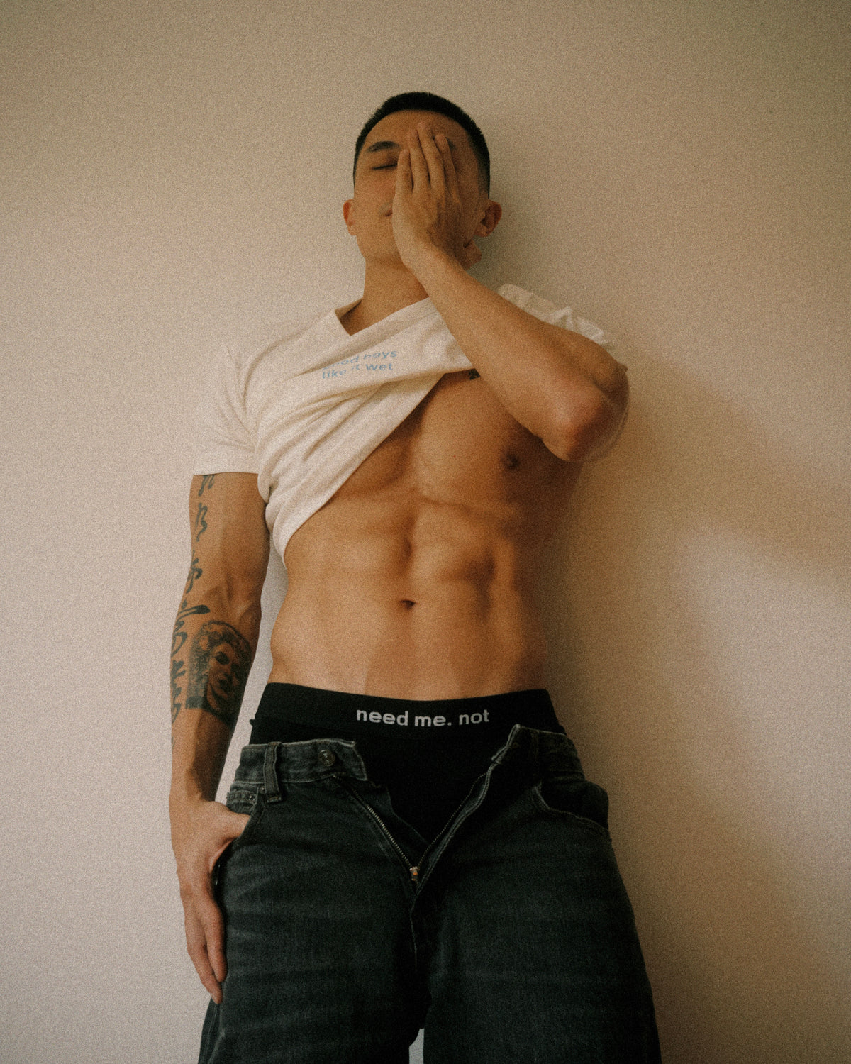 Slim Cotton Tee [Good boys like it wet]